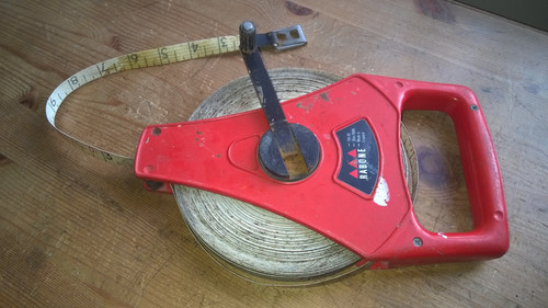 Vintage rabone 30m red tape - vintage,