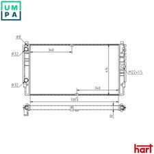 RADIATOR ENGINE COOLING 620