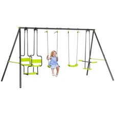Metal Garden Swing Set with