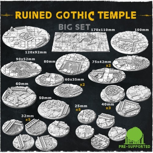 Printed ruined gothic - 3d,