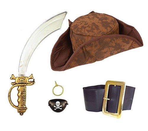 Caribbean pirate costume - pirate, set