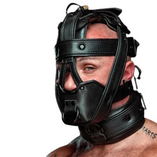 Real Leather Bondage Face