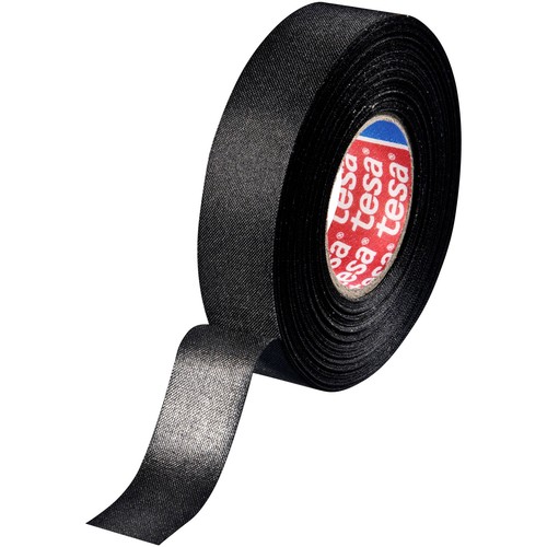 Tesa cloth tape 25mx19mm black - tesa,