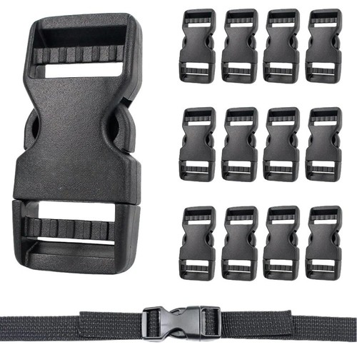 Plastic black strap webbing - 10,
