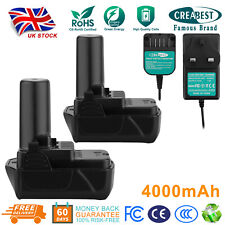 Battery/Charger For Hitachi 10.8V 4000mAh Li-ion BCL1015 BCL1030 DB10DL WH10DCL
