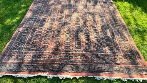 Large vintage afghan rug - large,