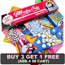 Monkey King Rolling Papers King Size Touch & Smell W Tips Connoisseurs Mix 