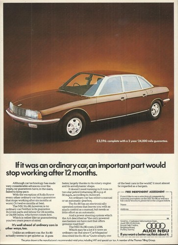 Nsu ro80 original - ro80, uk