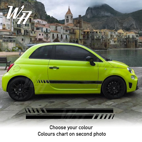 Black side stripes for - stripes, fiat