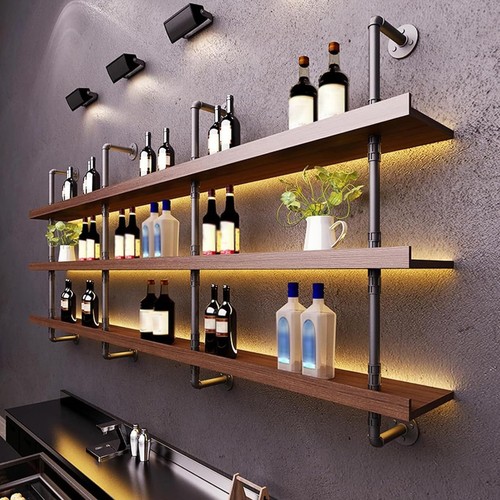 Large wine rack with - wine, led
