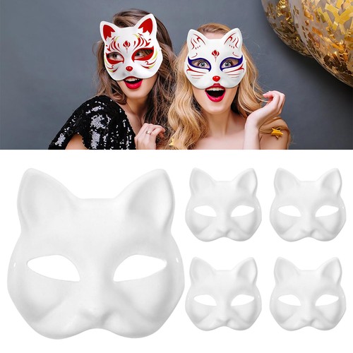 Cat mask paper blank - 5x,