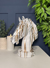 Large Horse Head Bust Drip Art