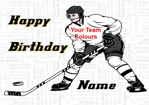 Ice hockey themed happy - ice,