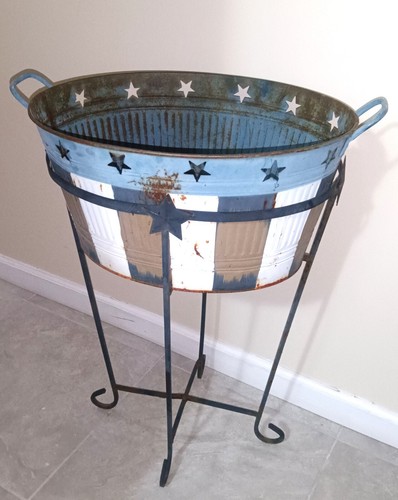 Beverage tub flower pot with - /flower,