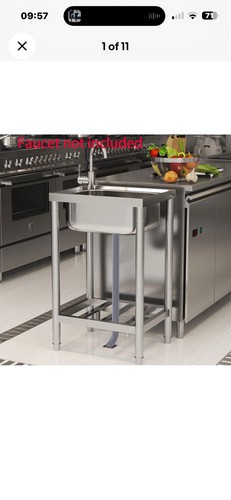 Single bowl catering sink - bowl,