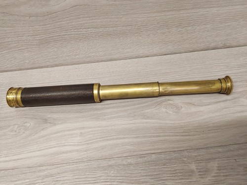 Vintage brass telescope - , 3