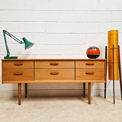 Vintage mid century blond teak - vintage,