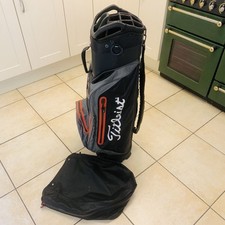 Titleist Stadry Waterproof 14 Way Golf Bag with Shoulder Strap & Rain Hood