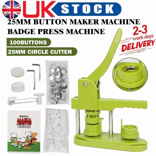 Button maker machine badge - maker,