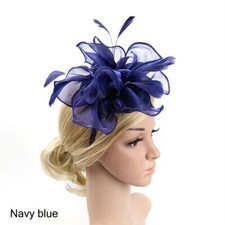 Hat Wedding Fascinator Hats Feather Flower Headband Headwear Cocktail Tea Party