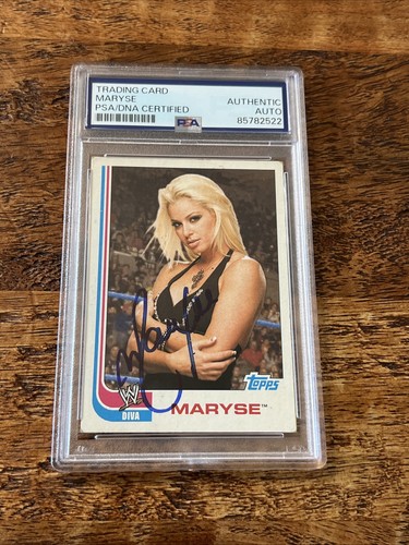 Maryse signed topps card - ip,