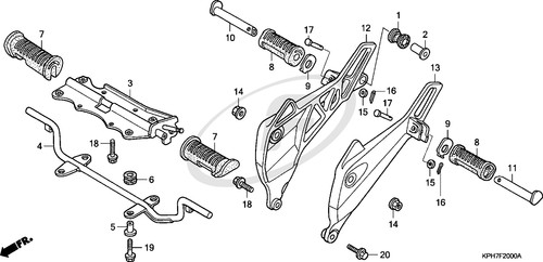 Honda innova anf125 - honda, foot