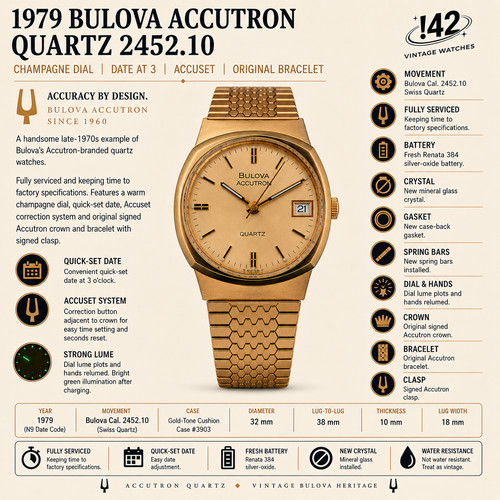 1979 bulova accutron quartz - 1979,