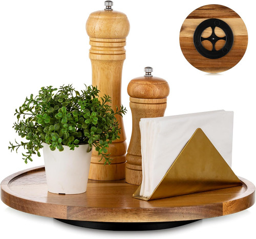 Wooden lazy susan - lazy, turntable