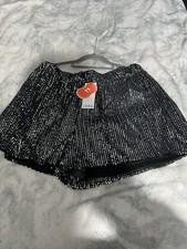 Bnwt Black Sequin Party Hot