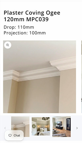 30m newplaster ogee coving - of,