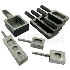 Ingot mould sizes 25,50,100,500gms - 2 kilos casting steel biscuit type Tool