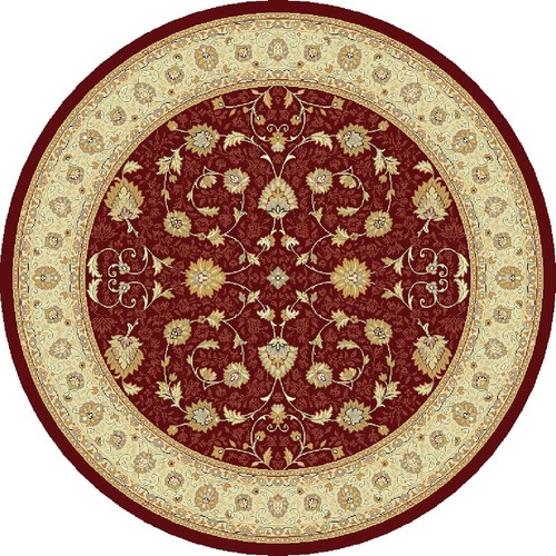 Round dark red - round,