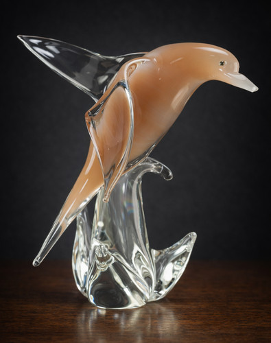 Murano glass bird figurine - murano,
