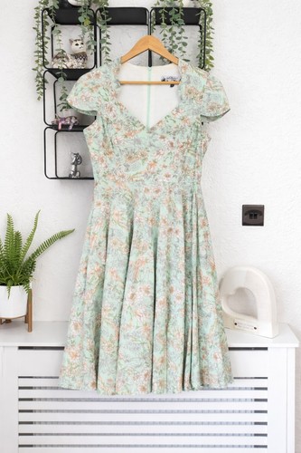 Hell bunny mint - bunny, floral