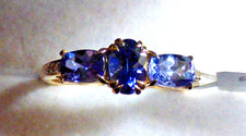 Superb AA Tanzanite Gold Ring