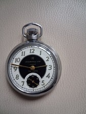   A NEAR MINT 1961  INGERSOLL LONDON TRIUMPH POCKET WATCH . SERVICED ,RUNS WELL