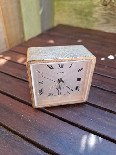 Vintage swiza alarm clock - alarm,