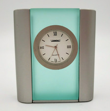 Aqua Glass Quartz Desk Clock