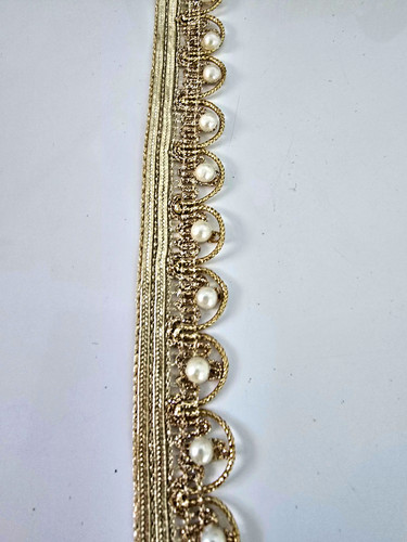 Gold and white metallic - and,