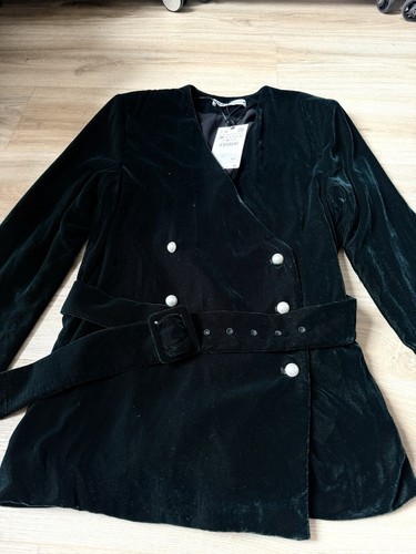 Zara velvet bleted blazer - zara,