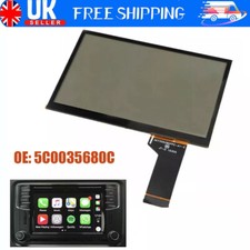 For VW 5C0035680G TOUCH SCREEN PANEL DIGITIZER MEDIA HEAD UNIT SAT NAV REPAIR