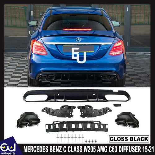 Rear bumper diffuser - rear, for