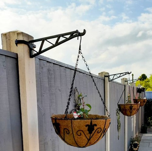 Hanging basket brackets for - hanging,