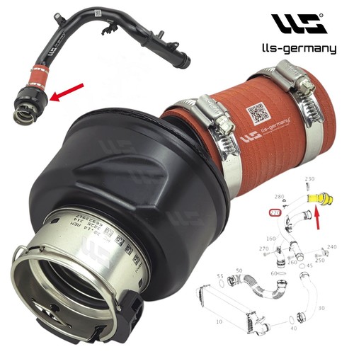 Turbo hose with resonator - resonator, for