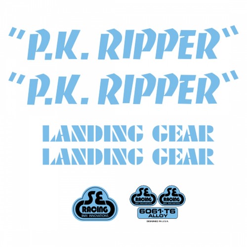 Bikes ripper blue decal - se, pk