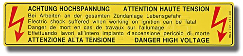 Genuine porsche sticker - sticker, notice