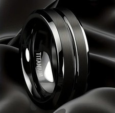 Men's ring Titanium Double