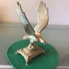 Large Vintage Brass Eagle Mounted On A Brass Base 