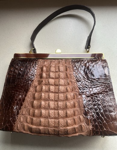 Vintage genuine crocodile skin - vintage,