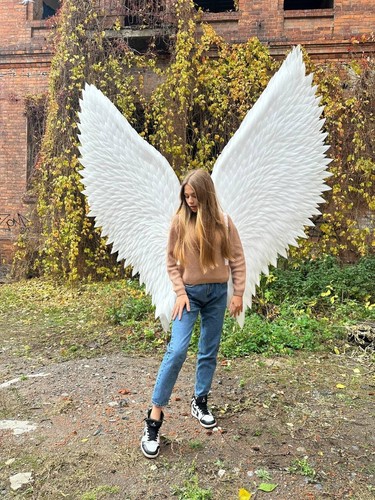 Angel wings costume white - costume,